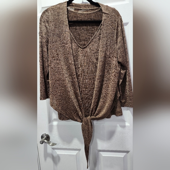 Melanie Lyne Tank top with Tie front cardigan Size M - Picture 7 of 7